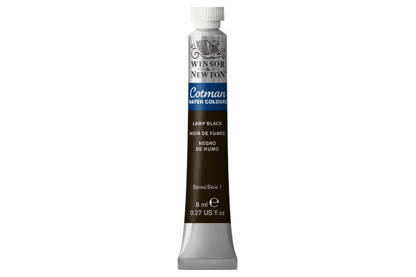 Cotman watercolour 8ml Lamp Black 337